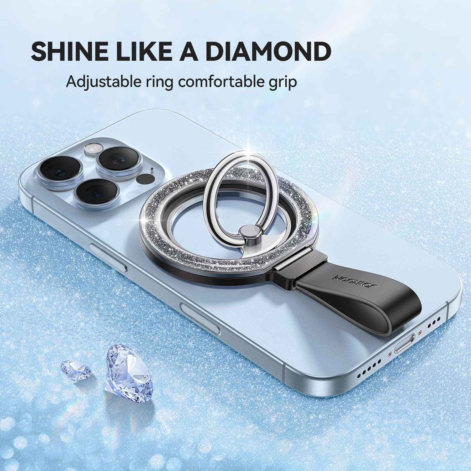 JOYROOM JR ZS425 Glitter Ring Buckle MagSafe Magnetic Phone Holder view 3