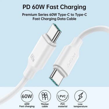 Joyroom S-A9 60W Type-C to Type-C Data Cable 1M view 2