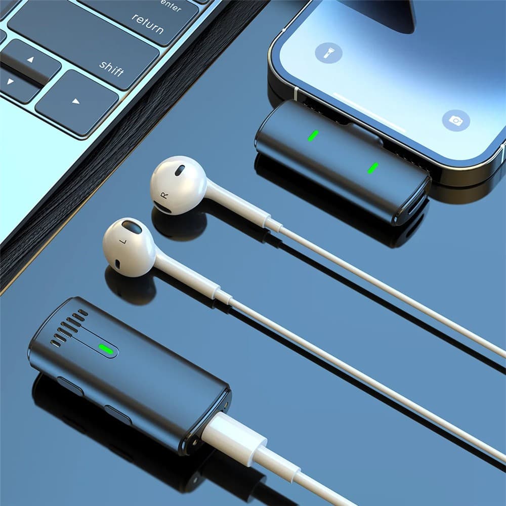 K10 Wireless Lavalier Mic DSP Noise Canceling Microphone Type-C view 3