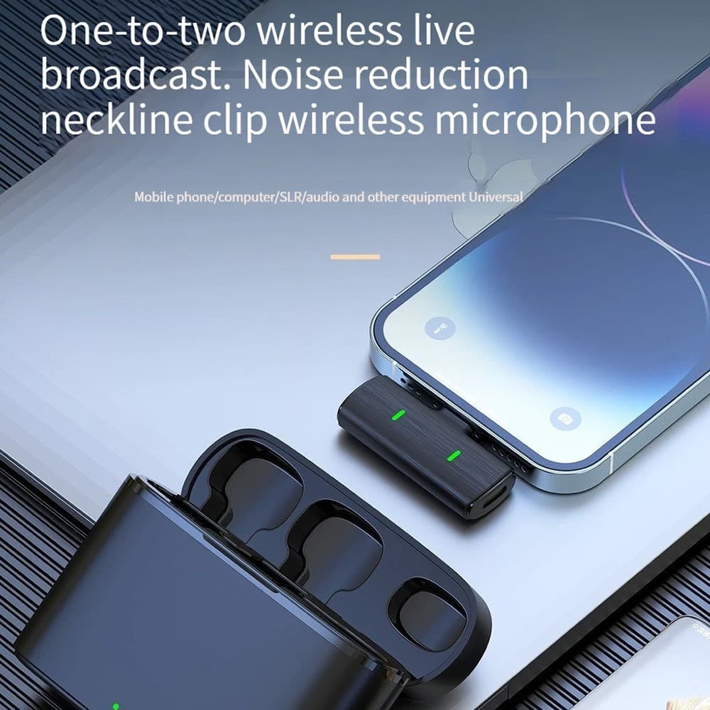 K10 Wireless Lavalier Mic DSP Noise Canceling Microphone Type-C view 2
