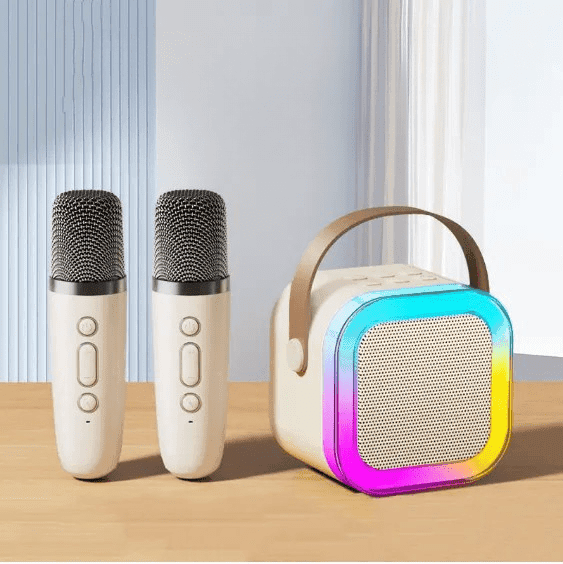 K12 Dual Microphone Karaoke Bluetooth Speaker RGB Light view 1