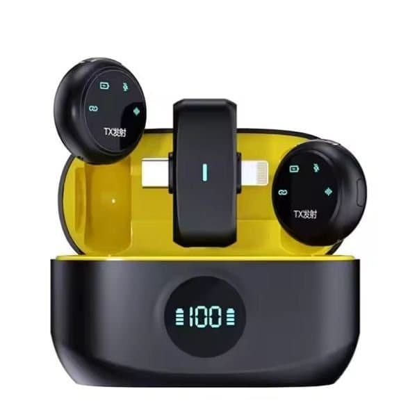 K31 Pro Wireless Lapel Microphone Universal Dual-Connector For iOS & Android view 2