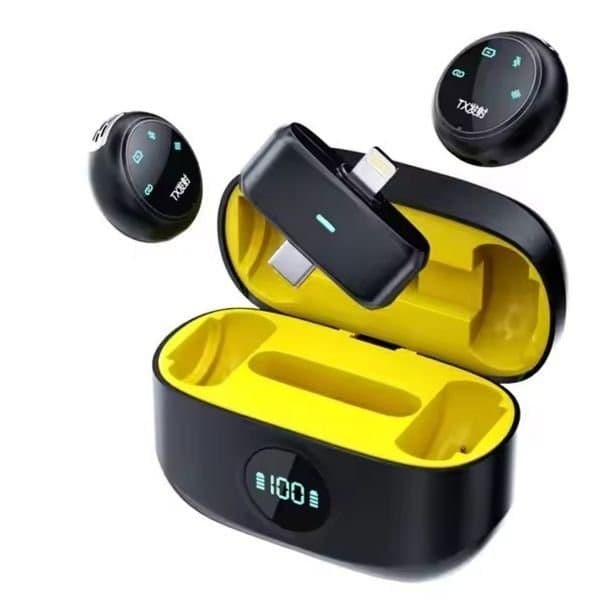 K31 Pro Wireless Lapel Microphone Universal Dual-Connector For iOS & Android view 1
