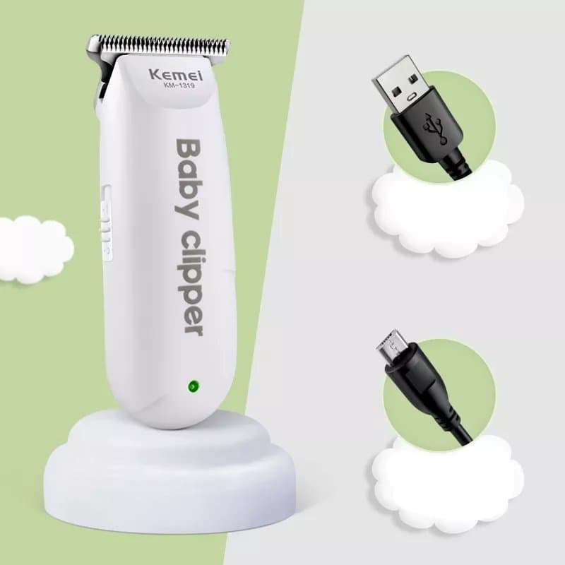 Kemei KM1319 Rechargeable Mini Hair Clipper for Kids and Babies USB Charging view 3