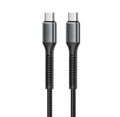 Kick Spark AeroLink 100W C-C Nylon Braided Cable view 1