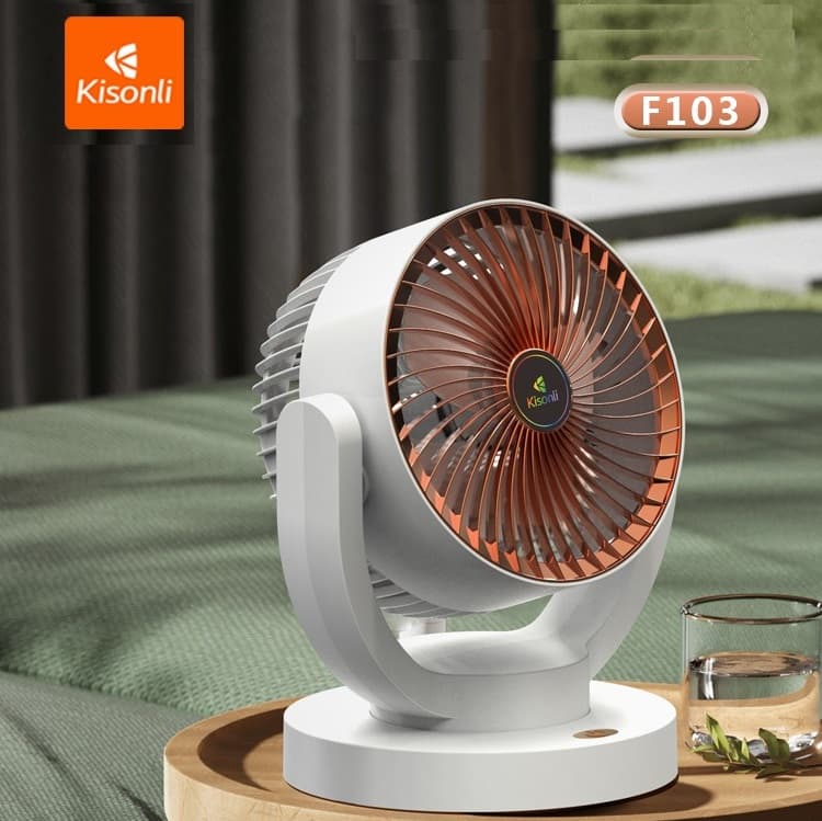 Kisonli F103 Rechargeable Table Fan view 1