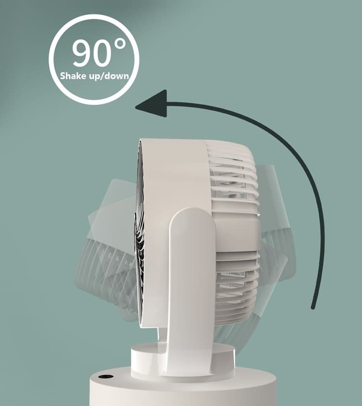 Kisonli F103 Rechargeable Table Fan view 3