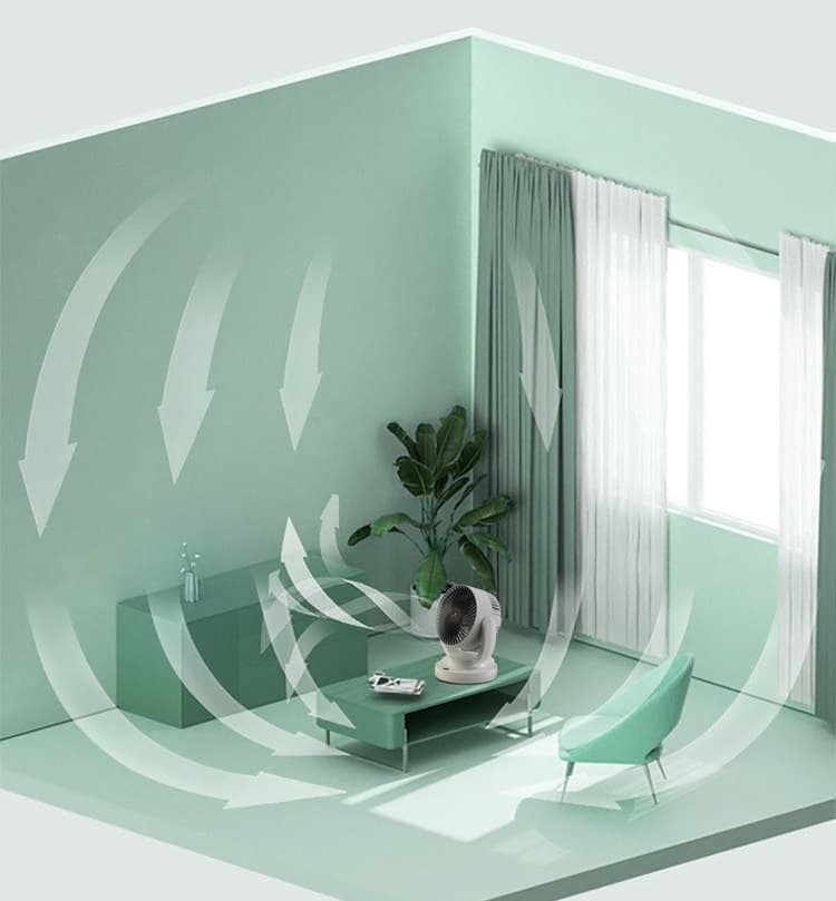 Kisonli F103 Rechargeable Table Fan view 5