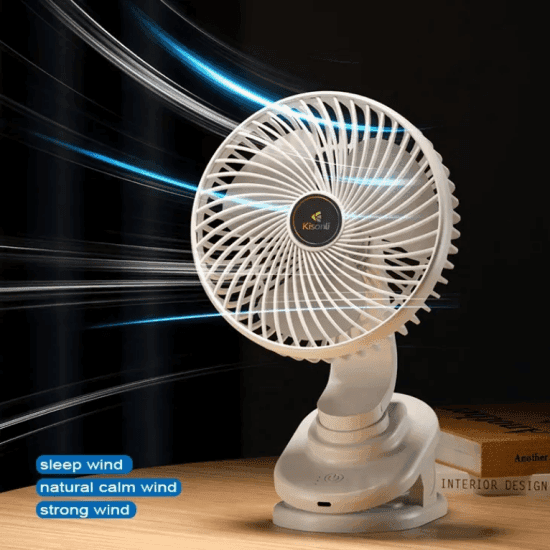 Kisonli F104 Rechargable Table Fan view 2