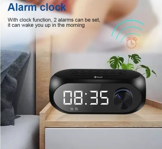 Kisonli LP2S Wireless Bluetooth Clock Speaker view 2
