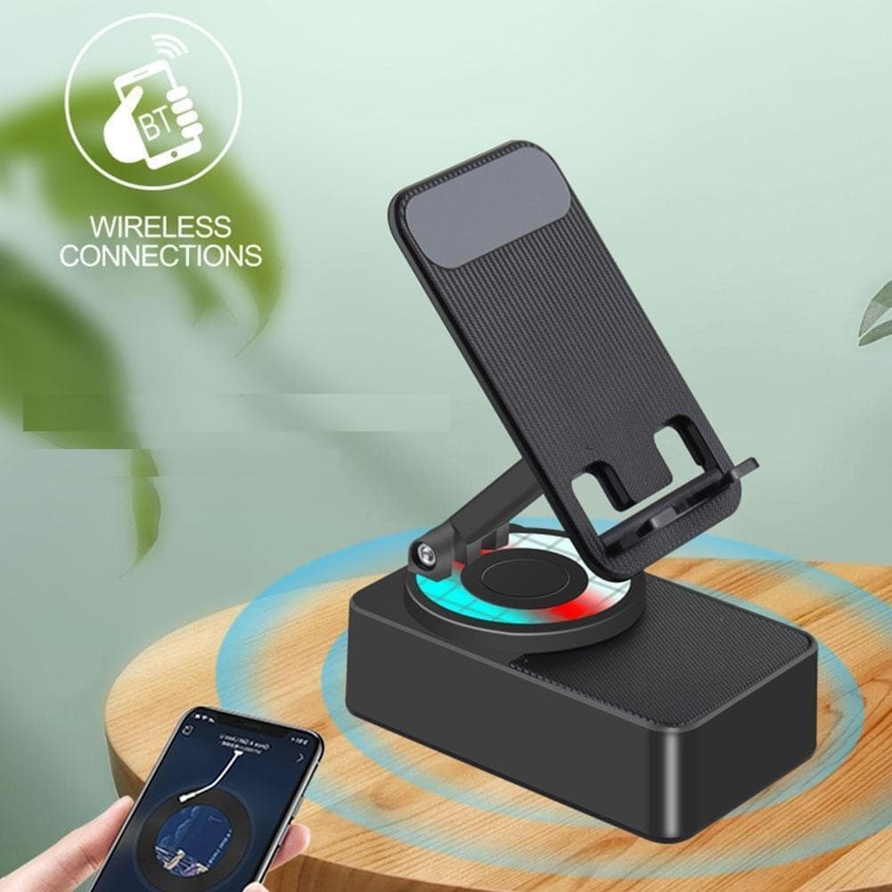 Kisonli M1 Mobile Stand With Wireless Bluetooth Speaker view 2