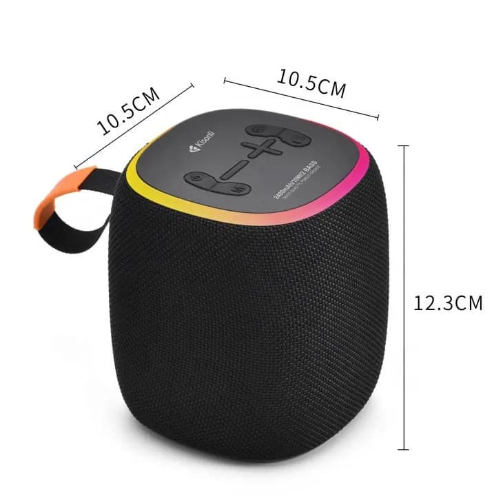 Kisonli Q1 Plus Portable Rgb Stereo Wireless Bluetooth Speaker view 5