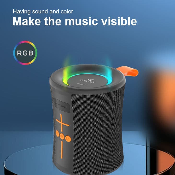 Kisonli Q36 Wireless RGB Portable Bluetooth Speaker view 3