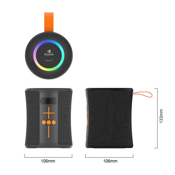 Kisonli Q36 Wireless RGB Portable Bluetooth Speaker view 6