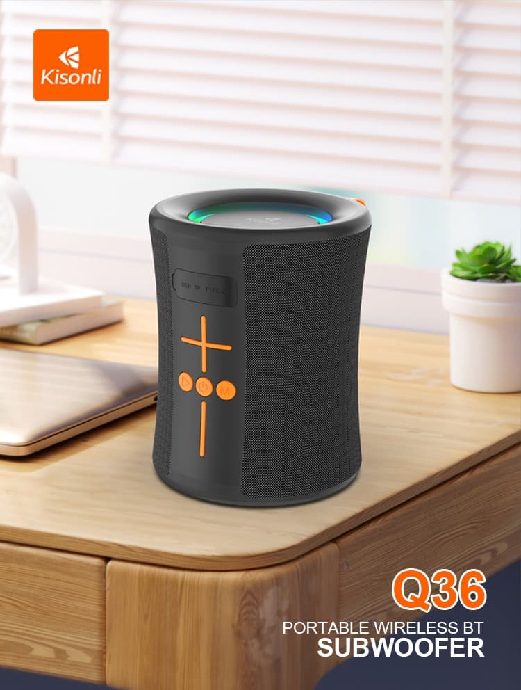 Kisonli Q36 Wireless RGB Portable Bluetooth Speaker view 2