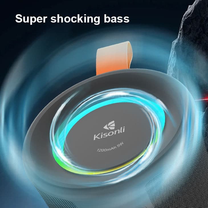 Kisonli Q36 Wireless RGB Portable Bluetooth Speaker view 4
