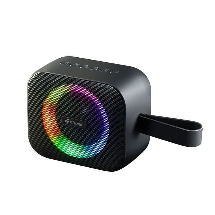 Kisonli S12 Bluetooth Speaker With RGB Light Portable Wireless Speaker AUX/TF Card/U Disk/USB view 2