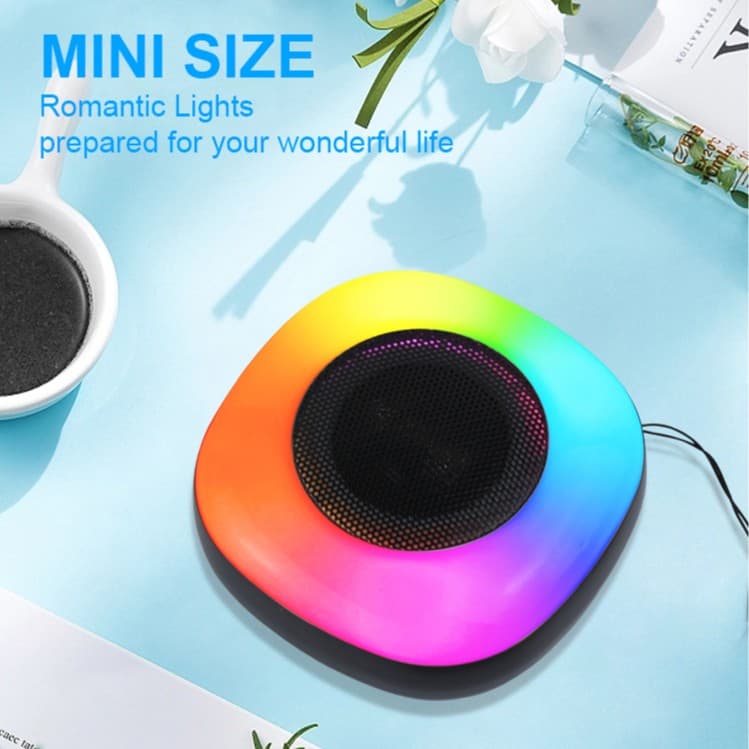 KISONLI S17 Bluetooth 5.0 Colorful Light RGB Portable Speaker view 3