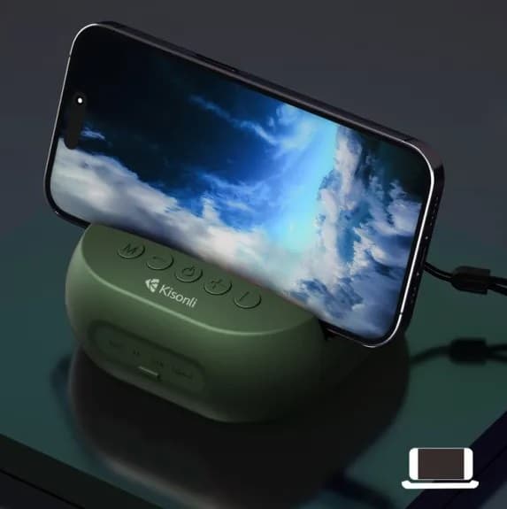 Kisonli T5 Portable Bluetooth Wireless Speaker With Holder Waterproof IPX4 view 3