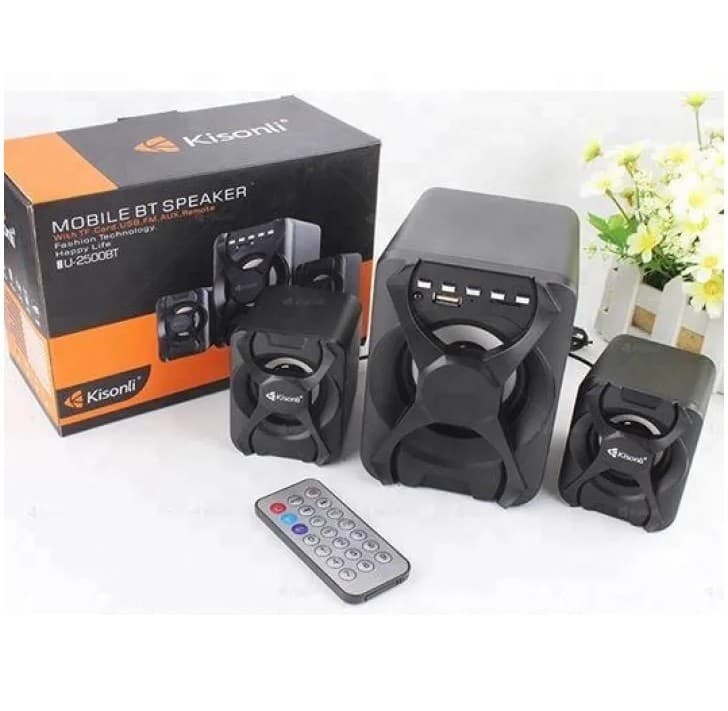Kisonli U2500BT Moble Wireless Speaker With TF Card USB Aux Remote view 4