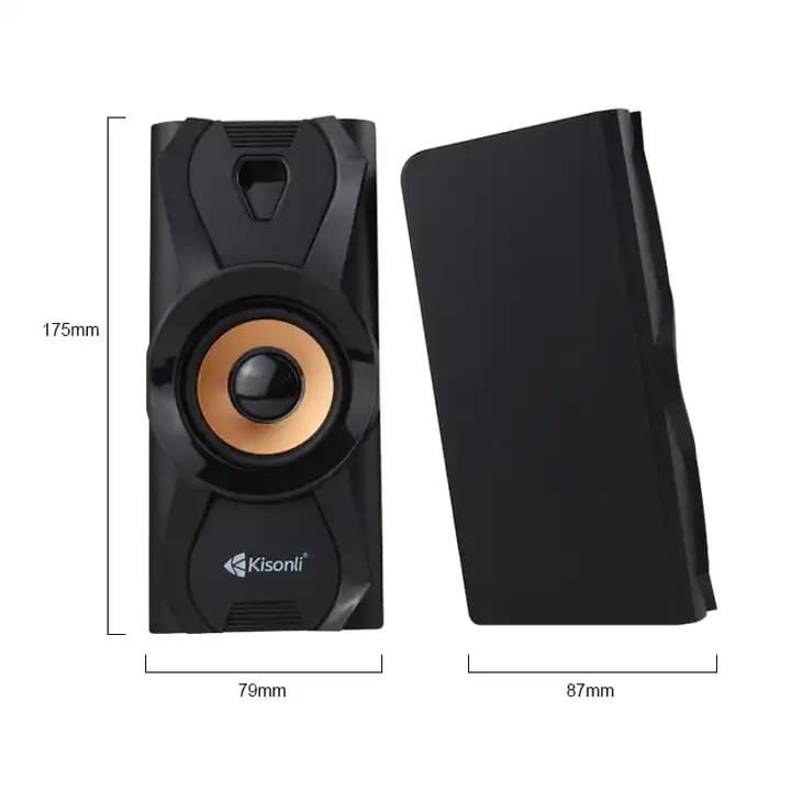 Kisonli U9003 Wired Multimedia Desktop Computer Speaker view 3