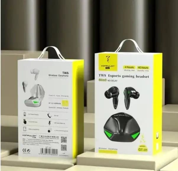 Konfulon GT-01 Gaming Bluetooth Earphone No Delay HiFi Quality Sound Music view 3