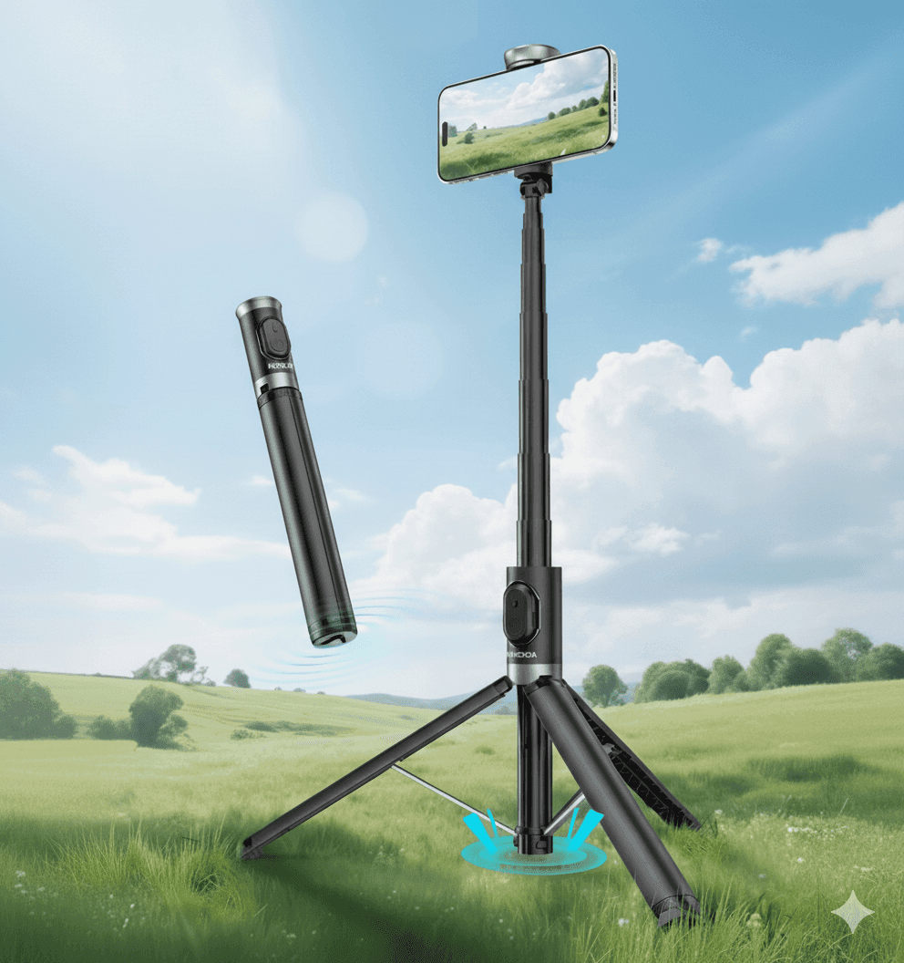 KOOSDA KS-L22 Auto Pop Open Tripod Selfie Stick view 1