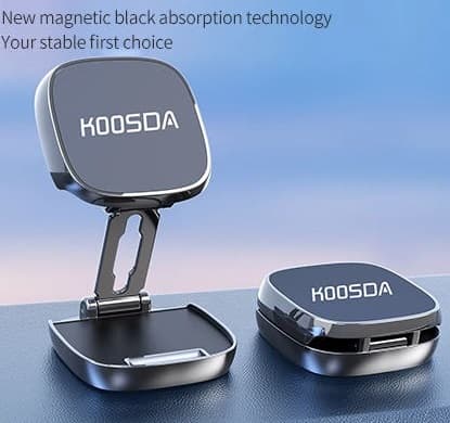 KOOSDA KSD H09 Universal 360° Rotating Adjustable Ultra Thin Folding Car Magnetic Phone Holder view 2