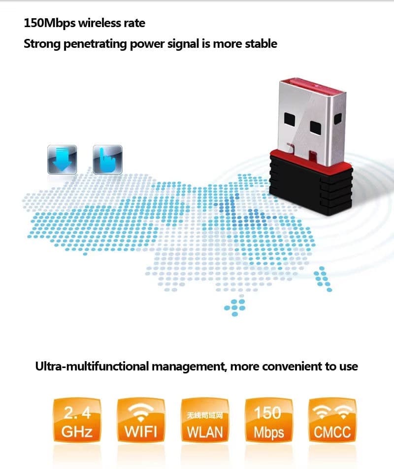 LB-Link BL-WN151 150Mbps Wireless USB Wi-Fi Adapter Receiver view 2