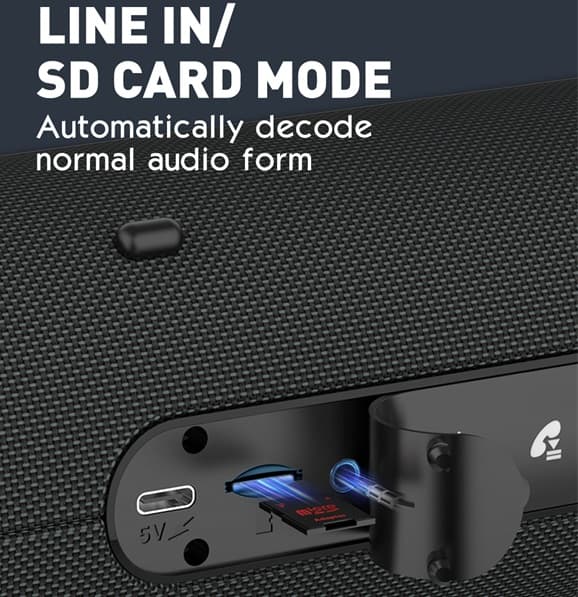 LDNIO BTS13 Wireless BT Bass HIFI Speaker view 5