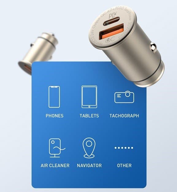 LDNIO C506Q 30W Ultra Mini Zinc Alloy Shell Car Charger view 4
