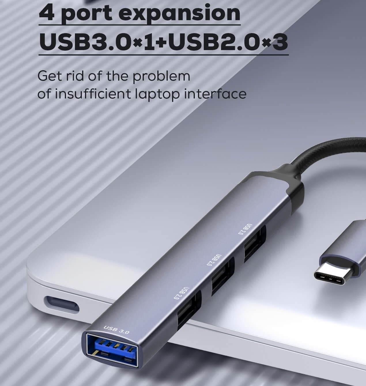 LDNIO DS 34U 4 In 1 Usb C USB Hub view 2