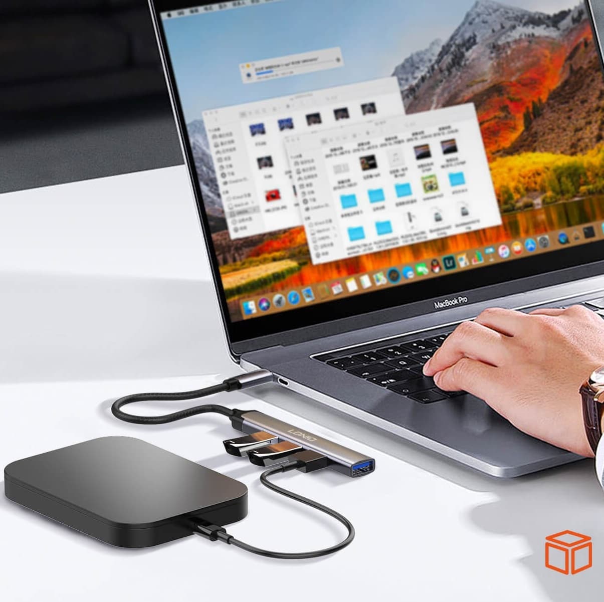 LDNIO DS 34U 4 In 1 Usb C USB Hub view 4