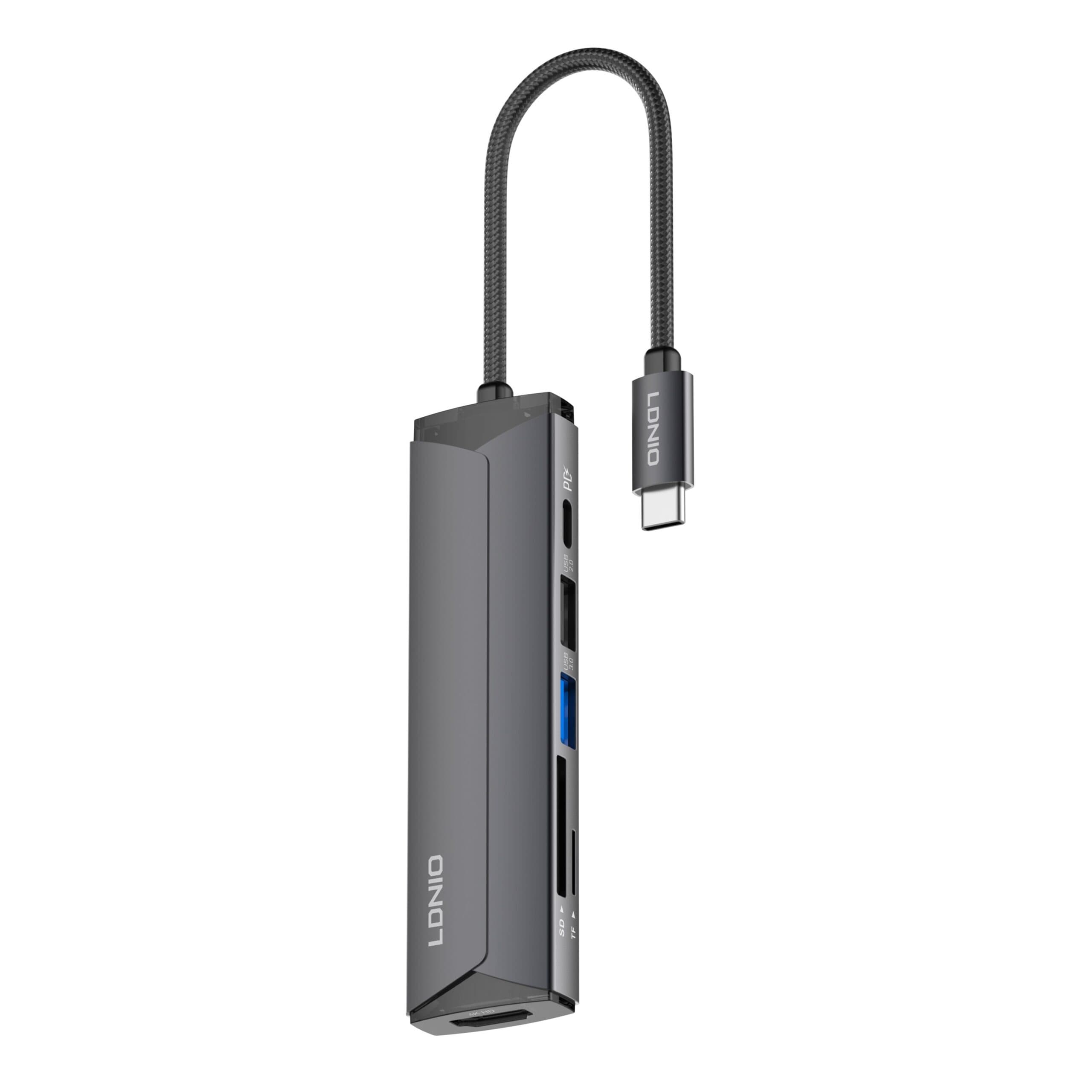 LDNIO DS-56H USB-C 5 In 1 Multi unction Docking Station view 2