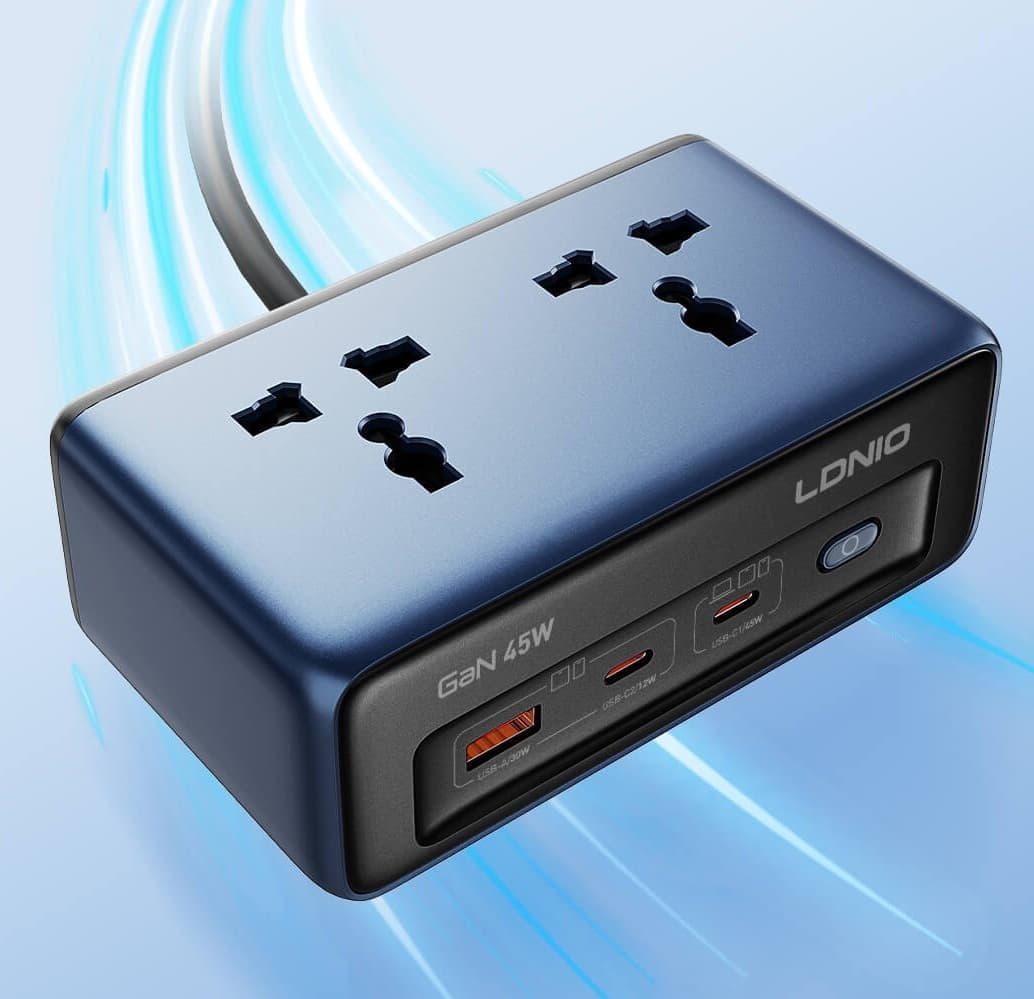 LDNIO SC1 45W Universal Socket Desktop Power Strip Adapter view 6