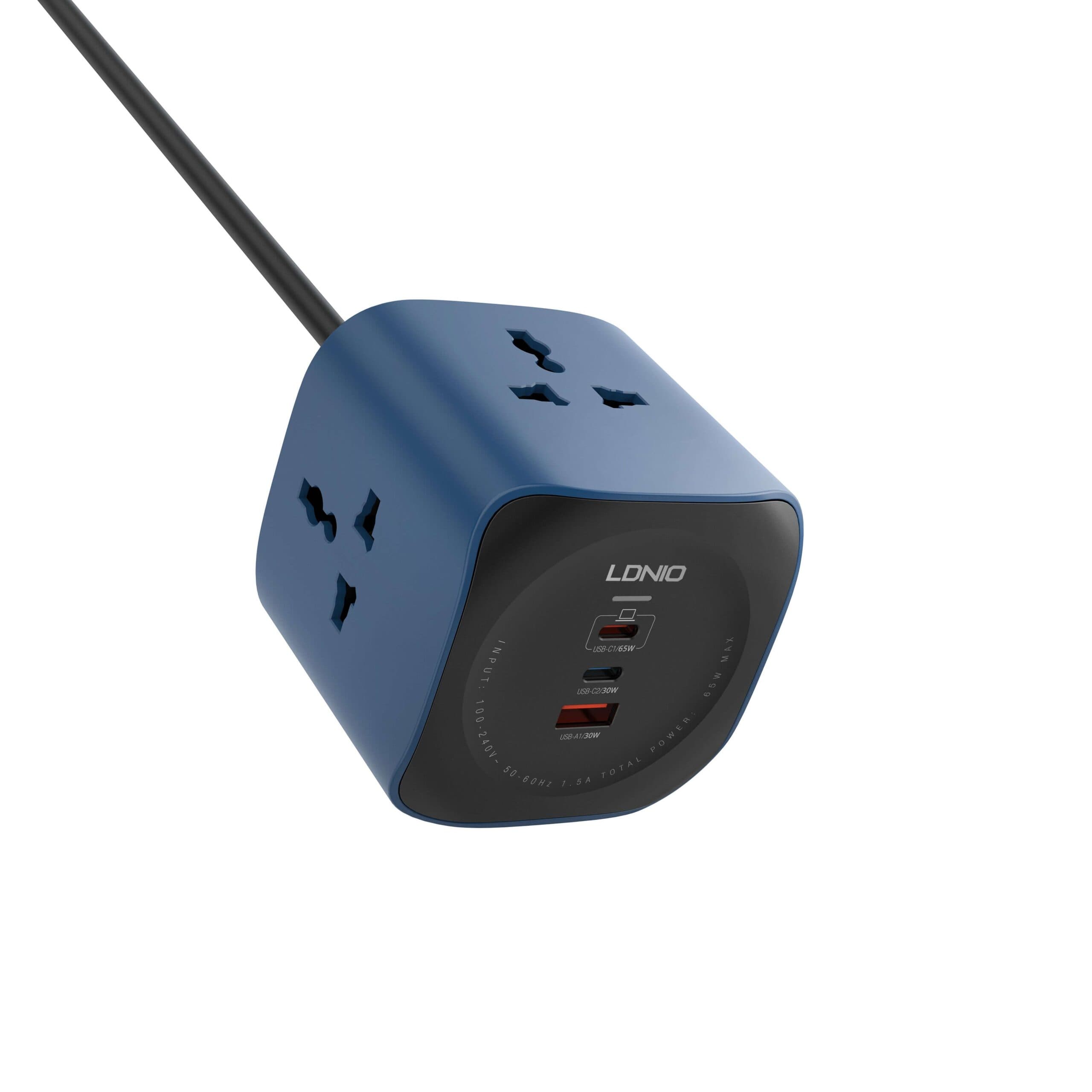 LDNIO SC3319 6-in-1 Power Socket Adapter Desktop Charger view 1