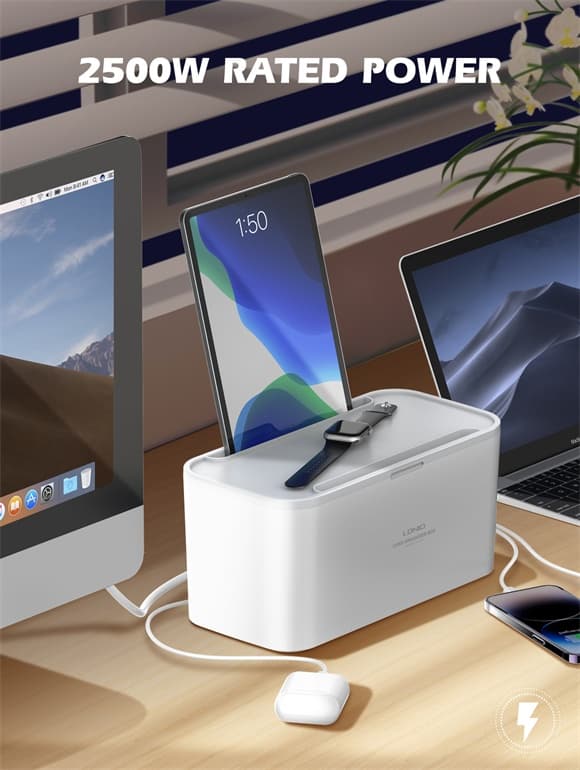 LDNIO SN5311W Smart Outlets Power Socket Storage Box With Wireless Charging view 6