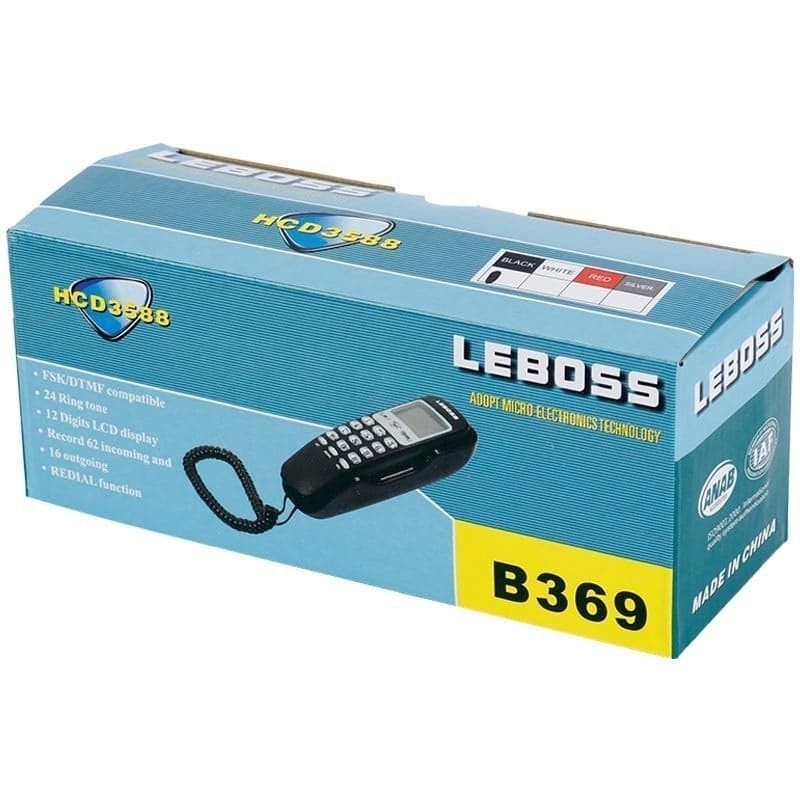 Leboss B369 Caller ID Telephone - Wall Mount & Desktop Landline view 3