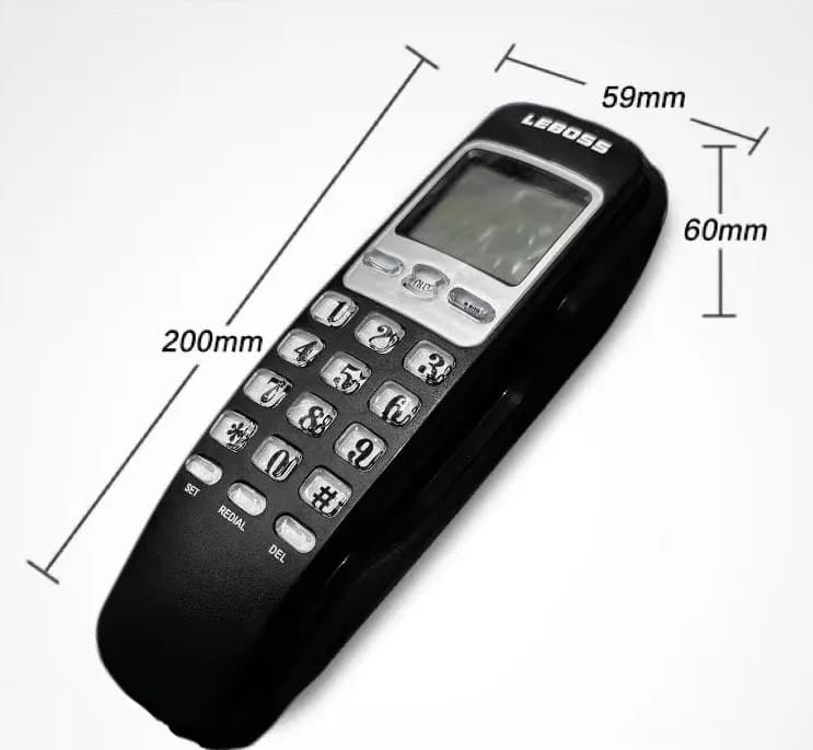 Leboss B369 Caller ID Telephone - Wall Mount & Desktop Landline view 2