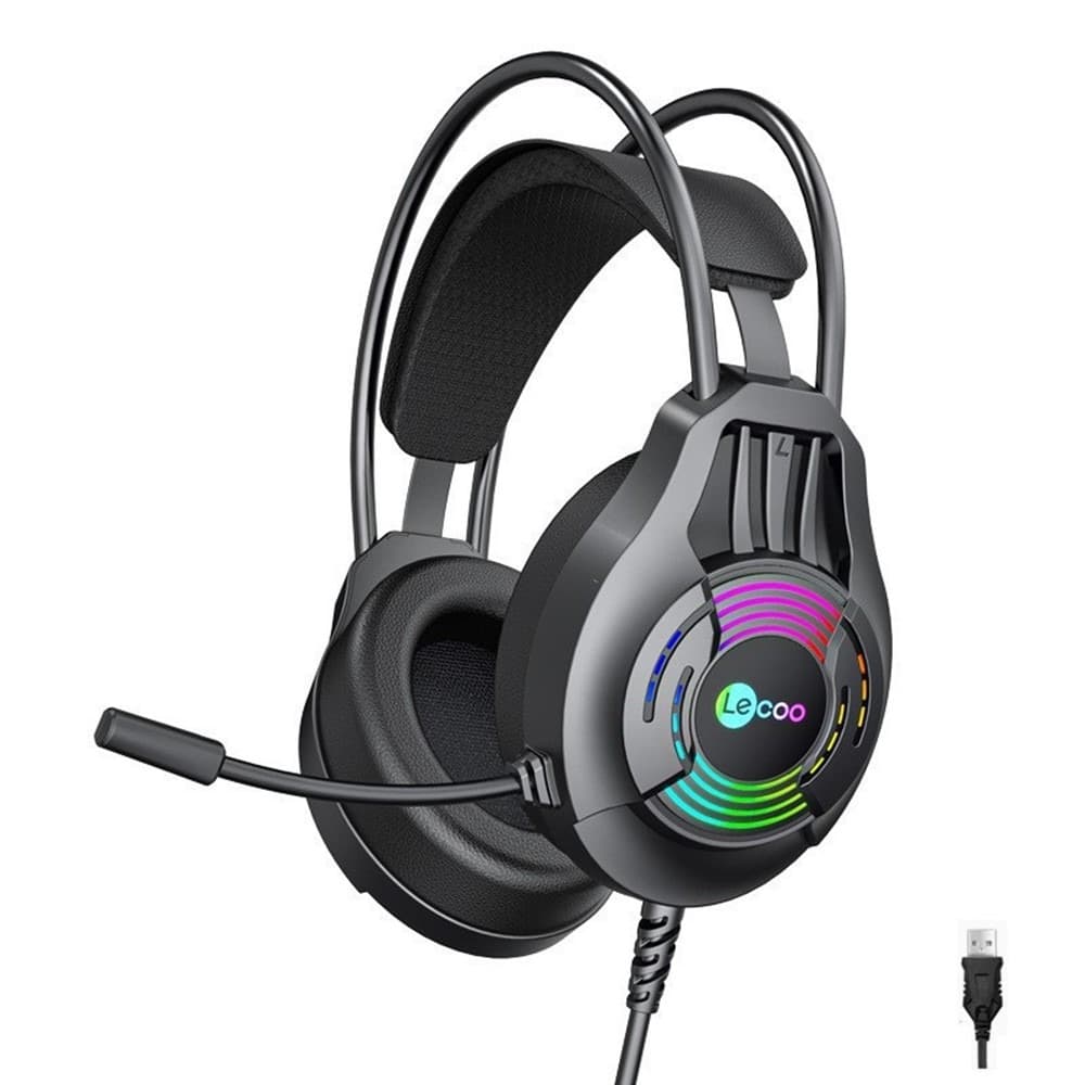 Lenovo HT406 Wired USB Gaming Headset  RGB LED And Mic view 1