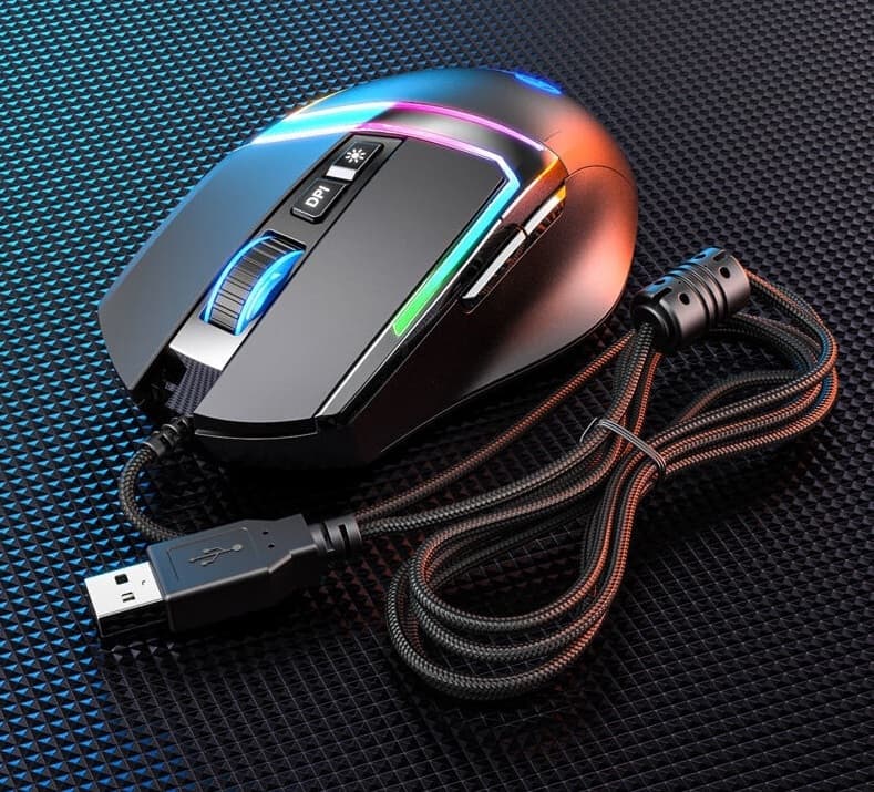 Lenovo Lecoo MS106 7 Button 3200 DPI Optical Wired Gaming Mouse view 2
