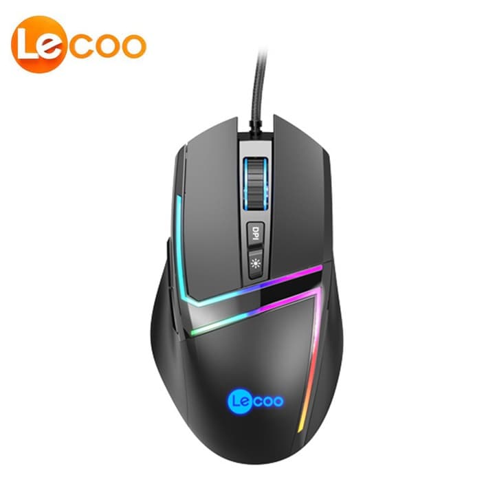 Lenovo Lecoo MS106 7 Button 3200 DPI Optical Wired Gaming Mouse view 1