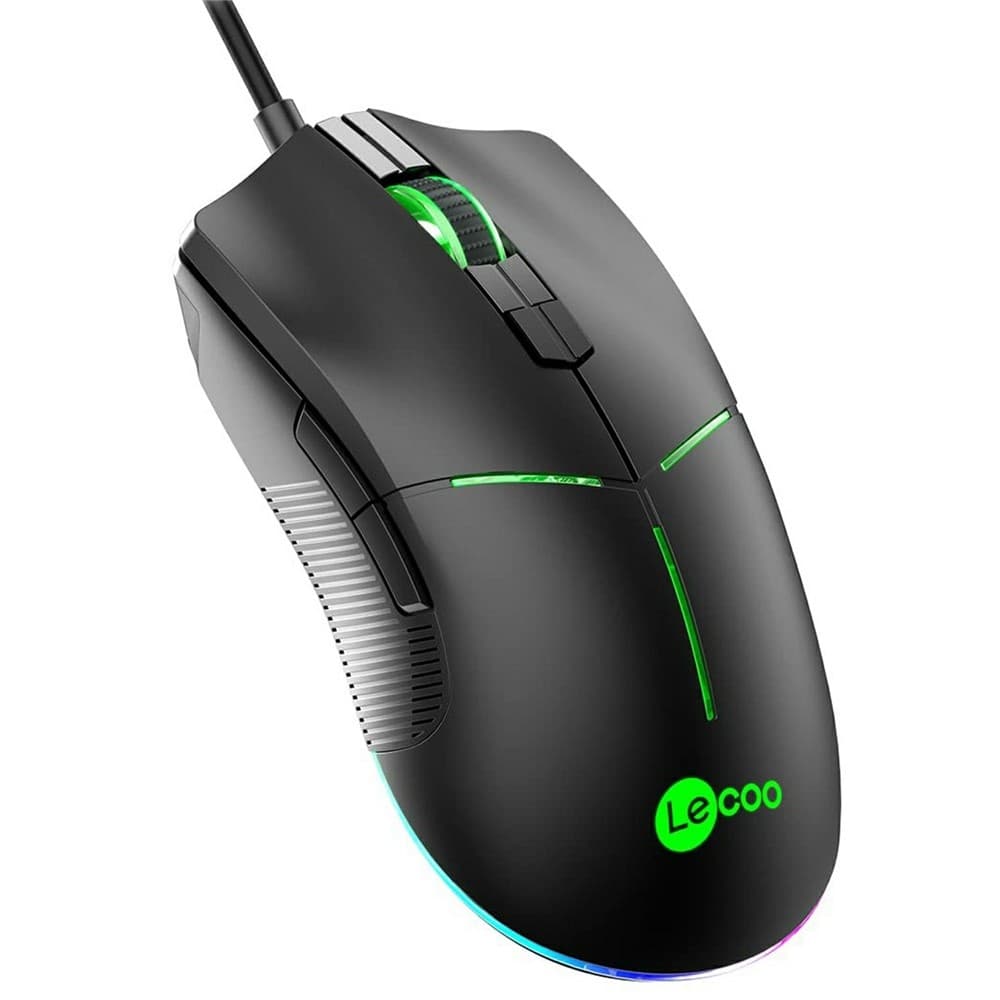 LENOVO LECOO MS109 RGB Light USB Wired Mouse Desktop Computer Laptop Gaming Mice view 1