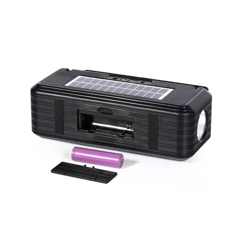 LP V29 TWS Wireless Bluetooth Portable Speaker Solar Rechargeable Torch Light Super Bass view 3