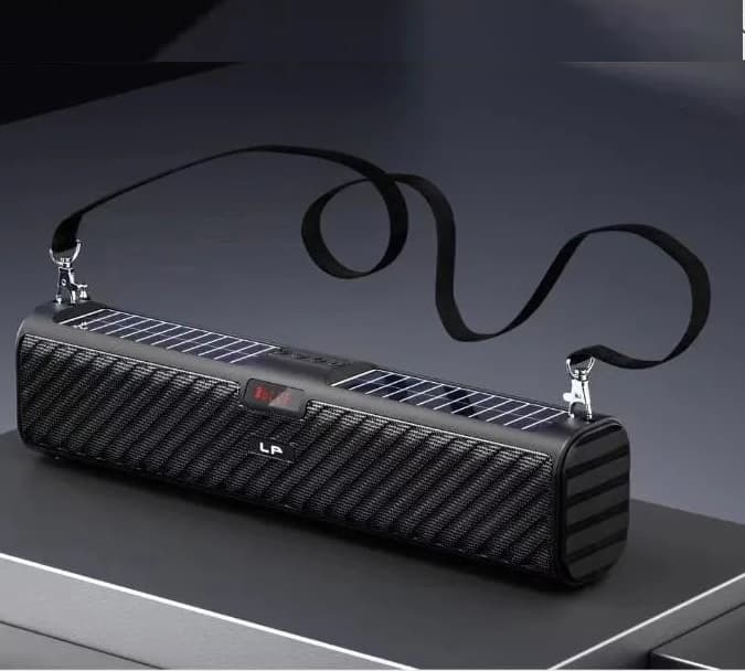 LP V66 TWS Wireless Bluetooth V5.1 Solar Portable Speaker Super Bass FM Radio TF Slot USB Drive view 2