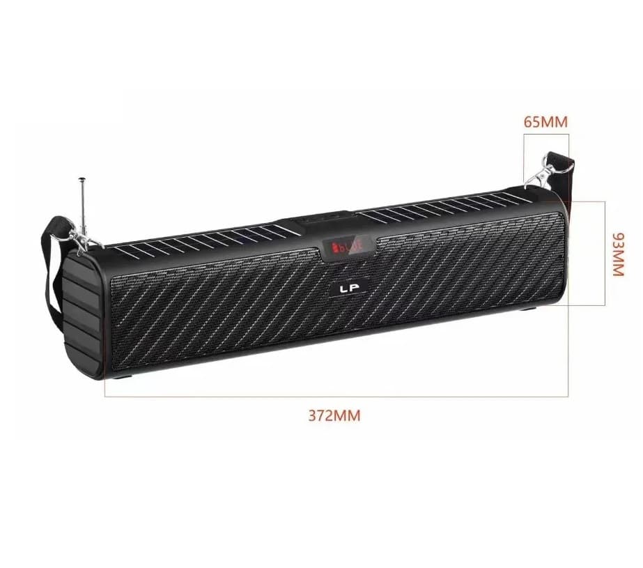 LP V66 TWS Wireless Bluetooth V5.1 Solar Portable Speaker Super Bass FM Radio TF Slot USB Drive view 3