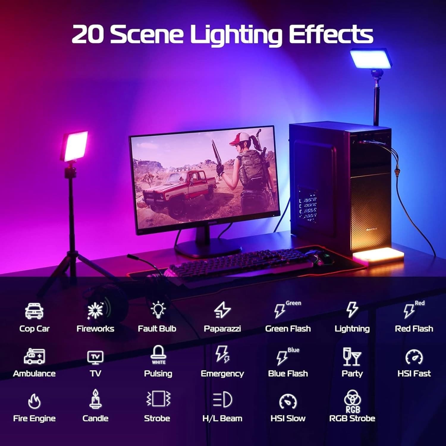 M160 RGB Rechargeable Pocket Fill  Video Light view 4