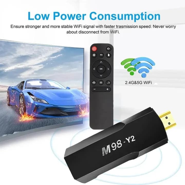 M98 Y2 Smart TV Stick Android TV 4K Ultra HD Google Assistant view 4