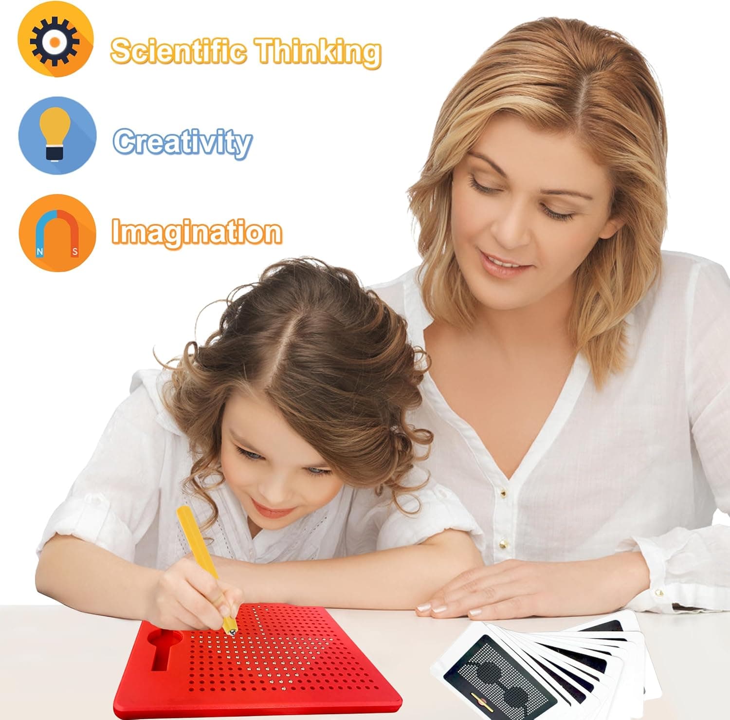 Magnetic Drawing Board Doodle Board For Kids Ages 4–8 view 3