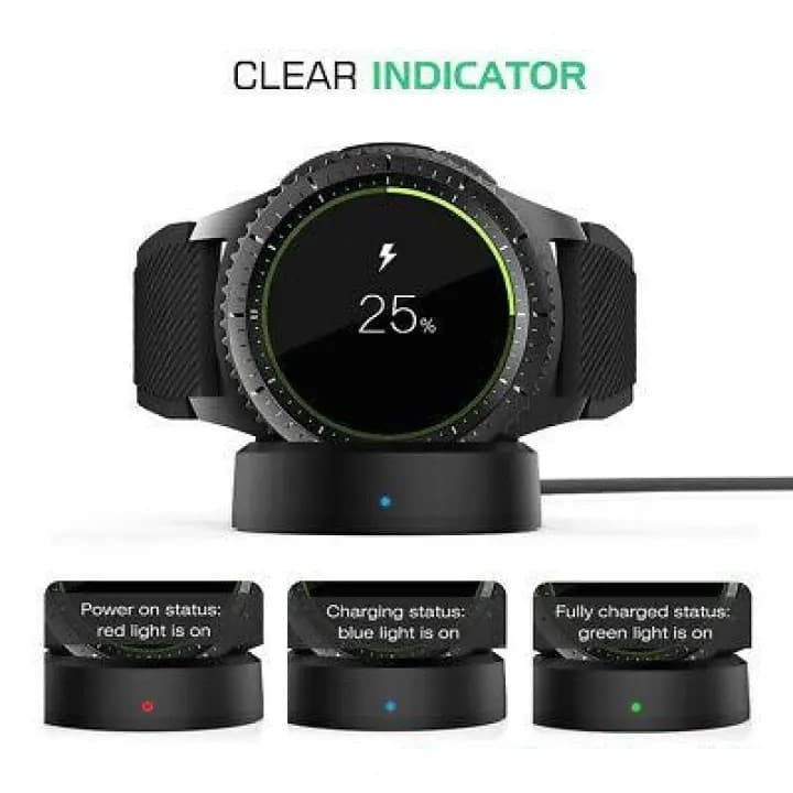 Magnetic Smart Watch Charger For Samsung Gear S2 S3 S4 Adsorption Type Qi Wireless Charger view 2